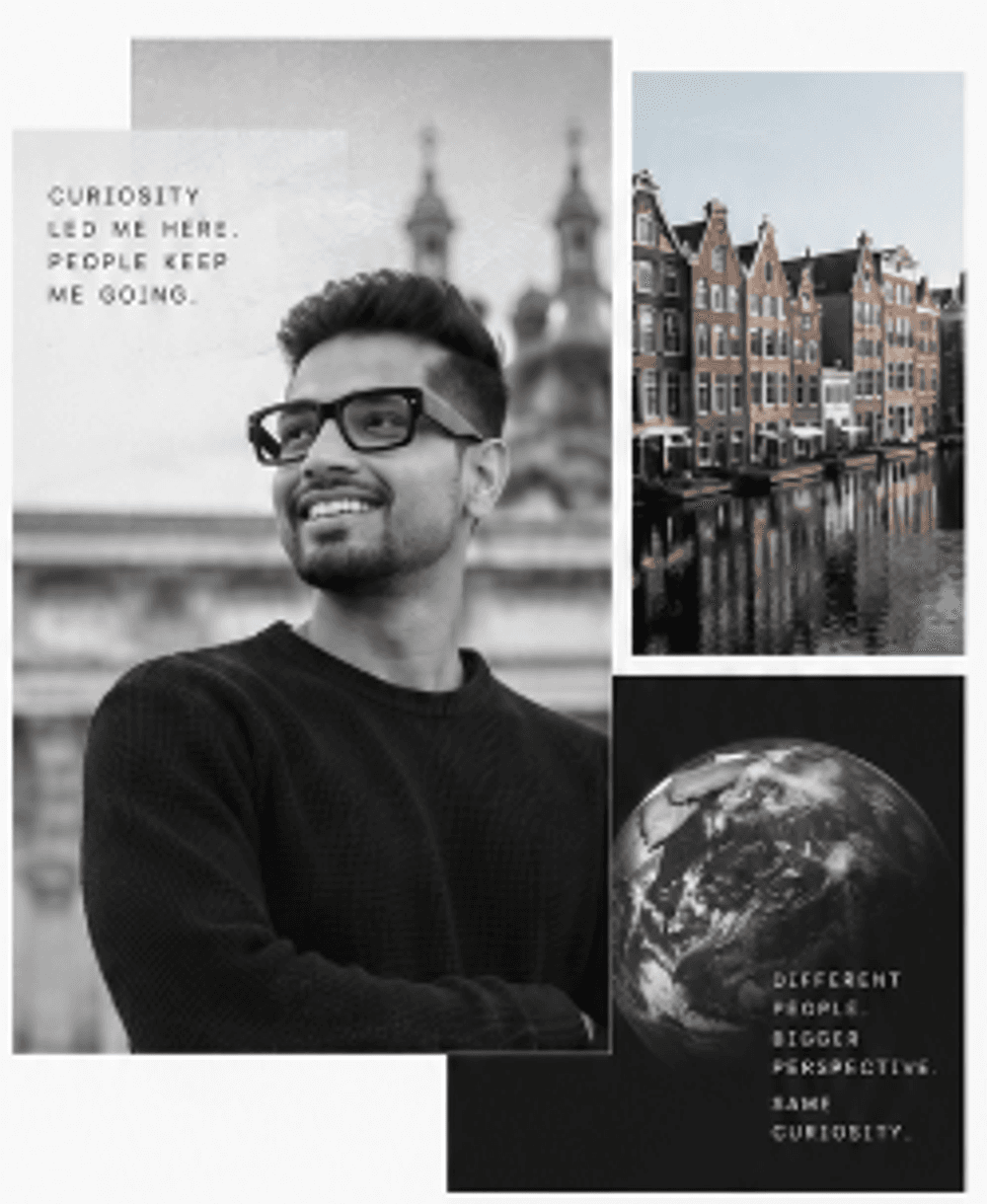 Laksh Sharma Archival Journey Collage